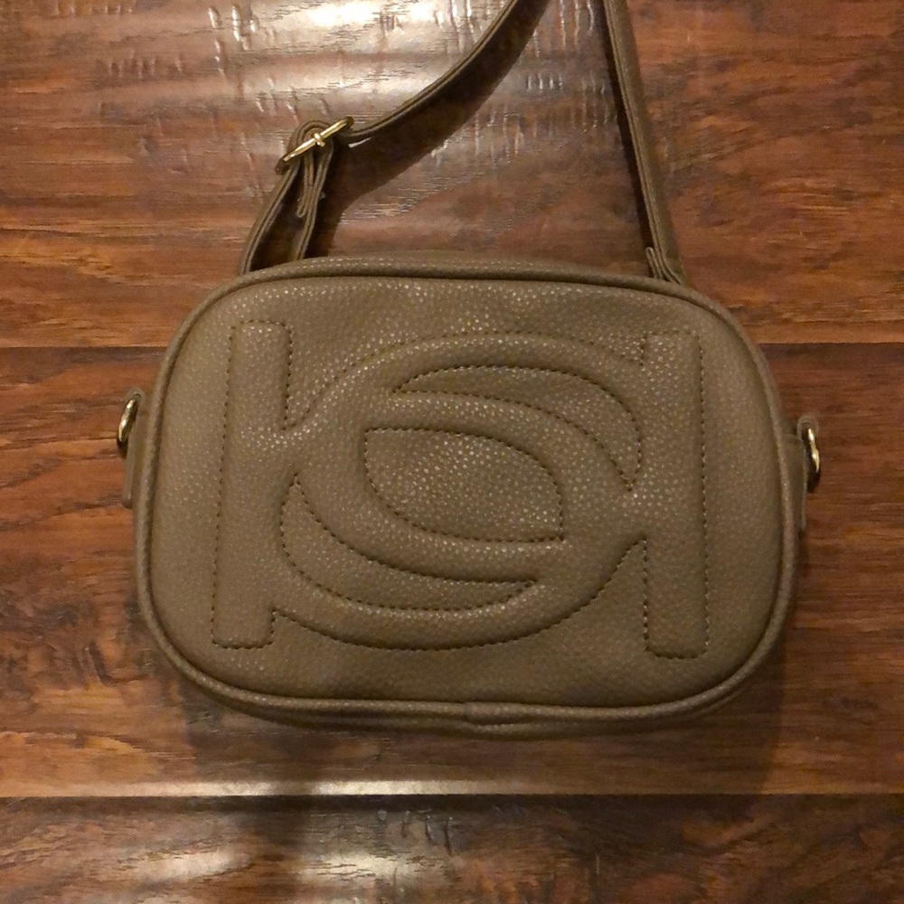Brown Bebe Crossbody Purse